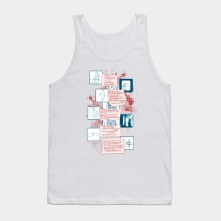 the archer letters Tank Top